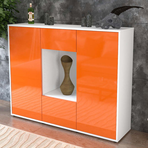 Highboard Mara, Orange Studio (136x108x35cm) - Dekati GmbH