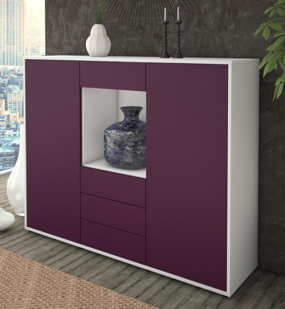 Highboard Mariella, Lila Studio (136x108x35cm) - Dekati GmbH