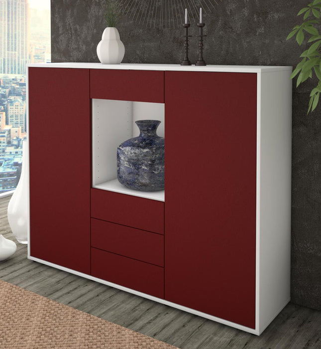 Highboard Mariella, Bordeaux Studio (136x108x35cm) - Dekati GmbH