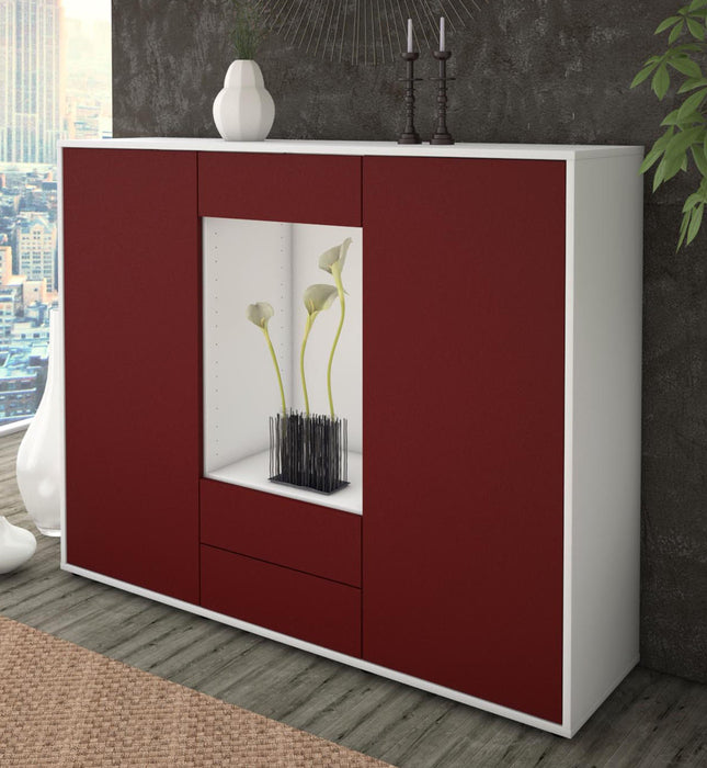 Highboard Marilena, Bordeaux Studio (136x108x35cm) - Dekati GmbH