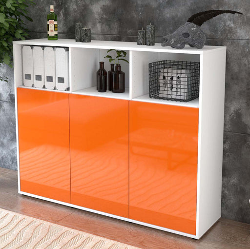 Highboard Marina, Orange Studio (136x108x35cm) - Dekati GmbH