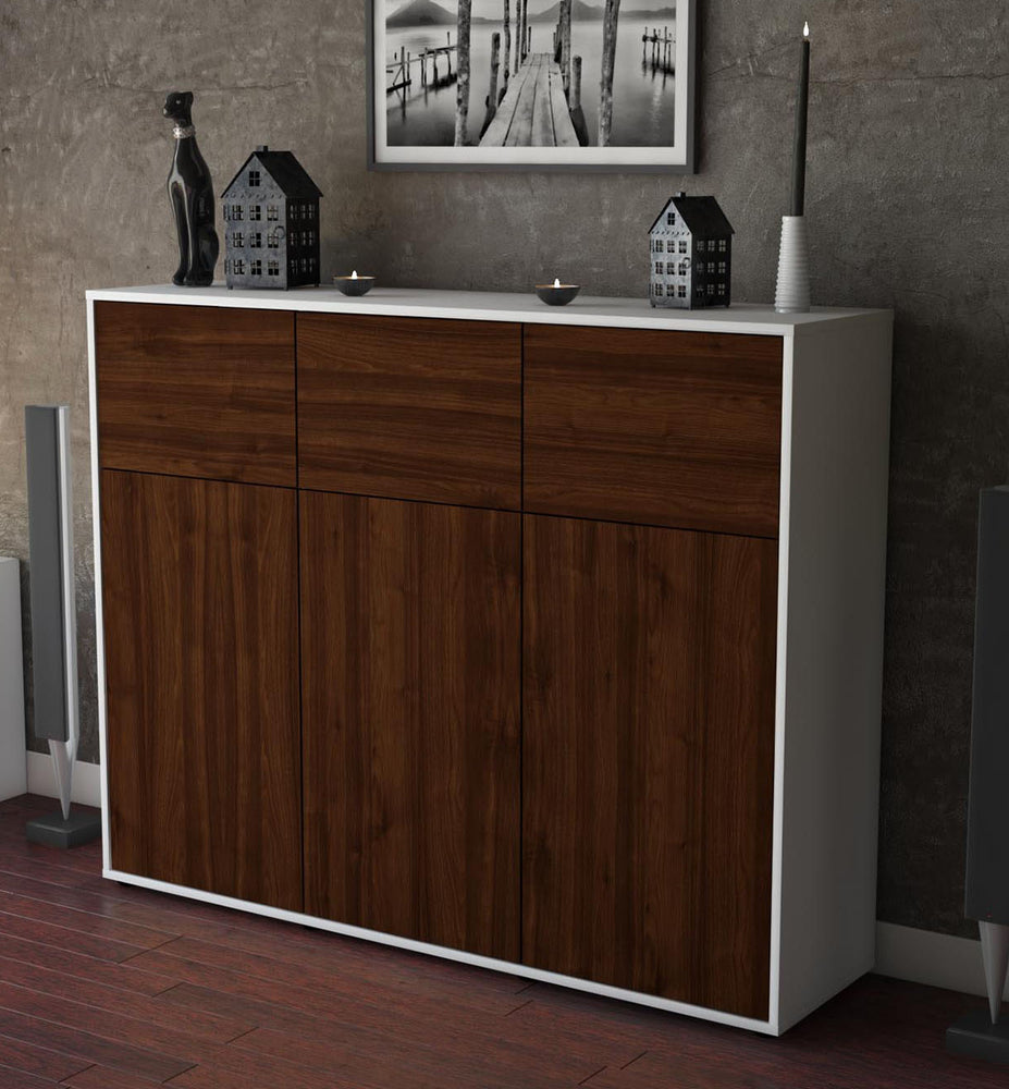 Highboard Marisa, Walnuss Studio (136x108x35cm) - Dekati GmbH