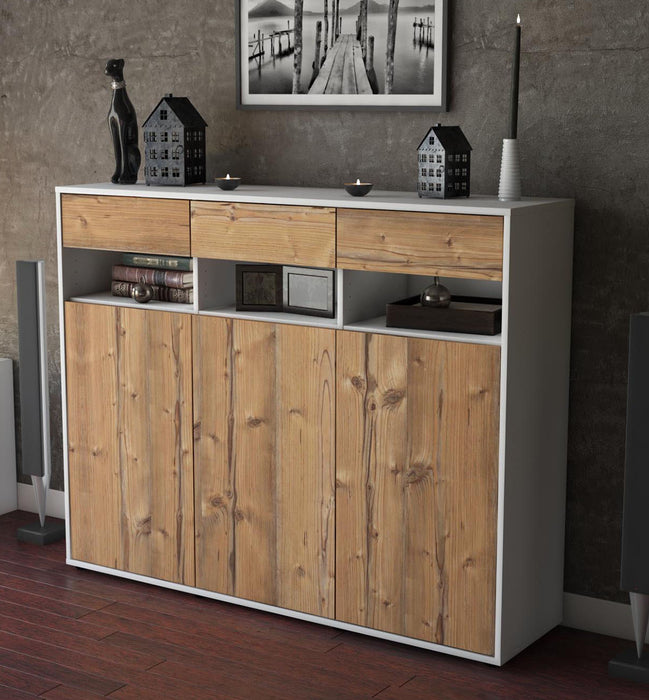 Highboard Marlene, Pinie Studio (136x108x35cm) - Dekati GmbH