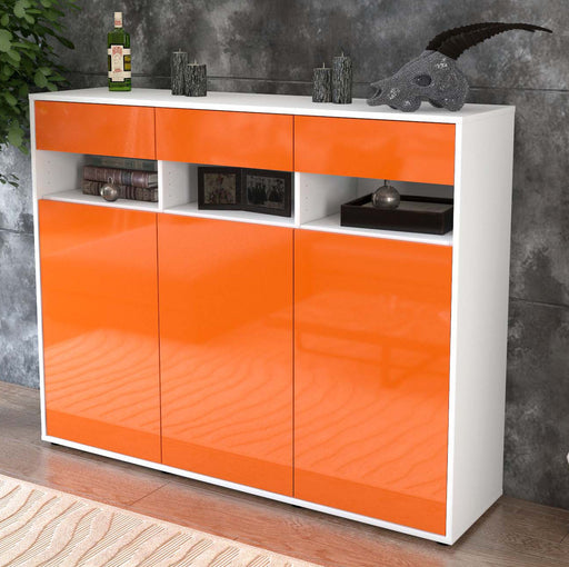 Highboard Marlene, Orange Studio (136x108x35cm) - Dekati GmbH