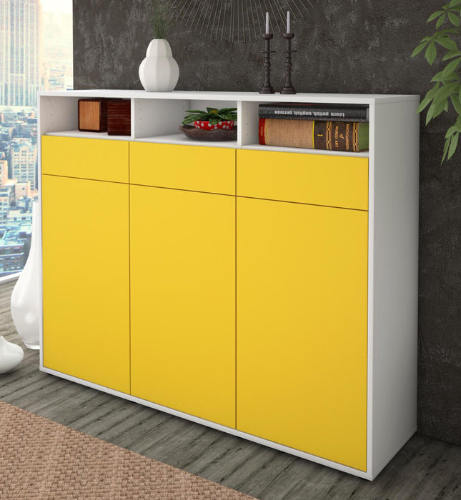 Highboard Marta, Gelb Studio (136x108x35cm) - Dekati GmbH