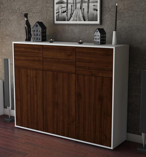 Highboard Matea, Walnuss Studio (136x108x35cm) - Dekati GmbH