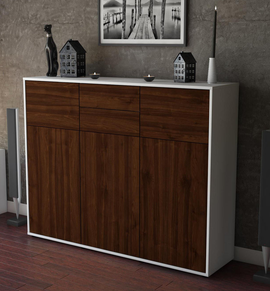 Highboard Matea, Walnuss Studio (136x108x35cm) - Dekati GmbH