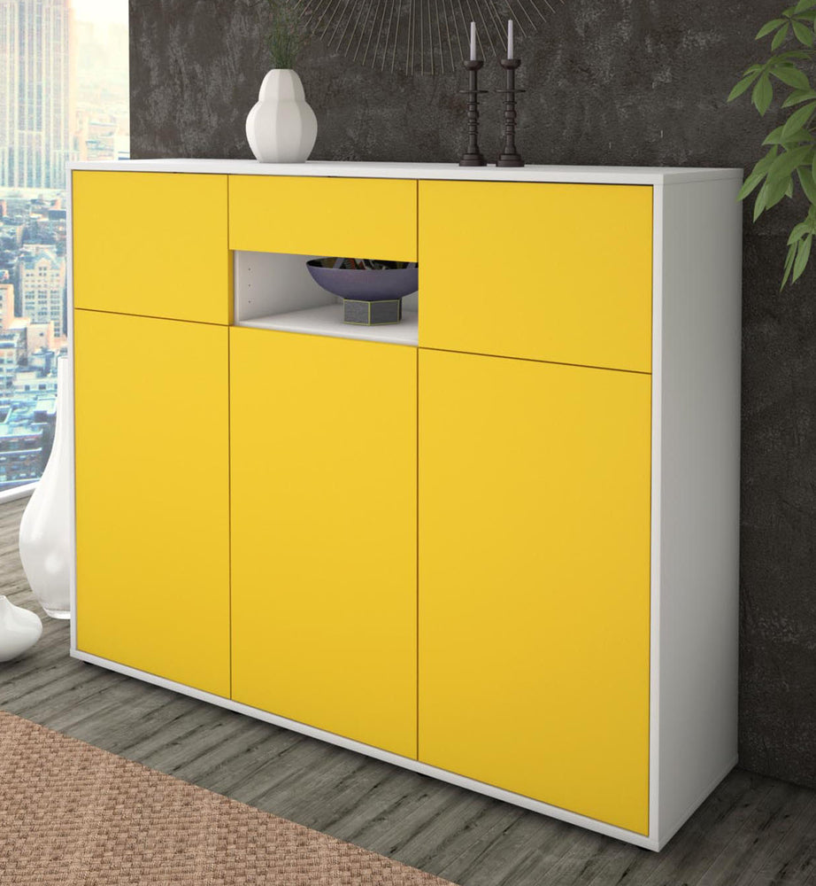 Highboard Matilda, Gelb Studio (136x108x35cm) - Dekati GmbH