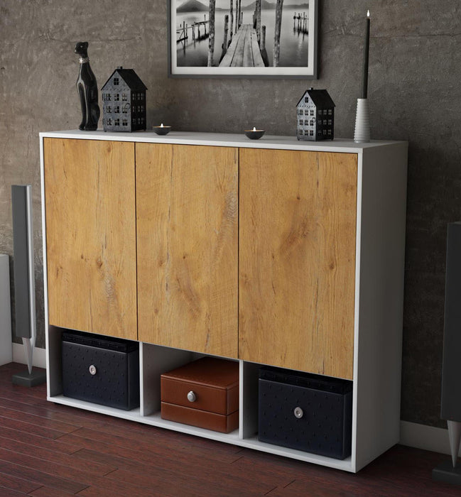 Highboard Mea, Eiche Studio (136x108x35cm) - Dekati GmbH