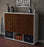 Highboard Mea, Walnuss Studio (136x108x35cm) - Dekati GmbH