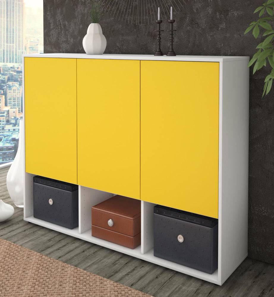 Highboard Mea, Gelb Studio (136x108x35cm) - Dekati GmbH