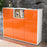 Highboard Melanie, Orange Studio (136x108x35cm) - Dekati GmbH