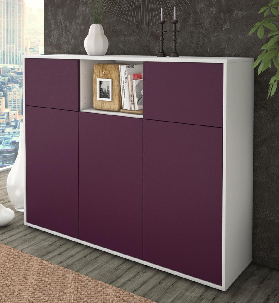 Highboard Melanie, Lila Studio (136x108x35cm) - Dekati GmbH