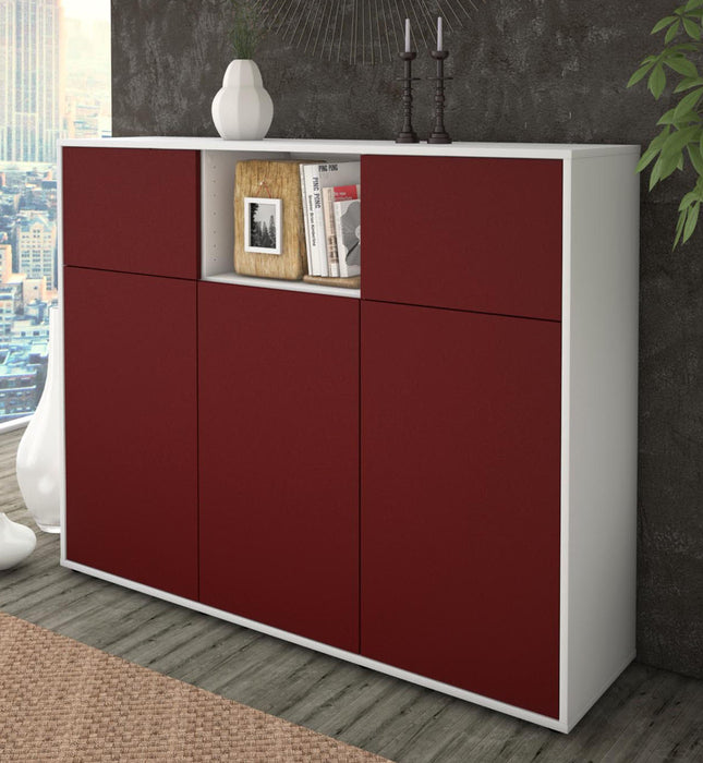 Highboard Melanie, Bordeaux Studio (136x108x35cm) - Dekati GmbH