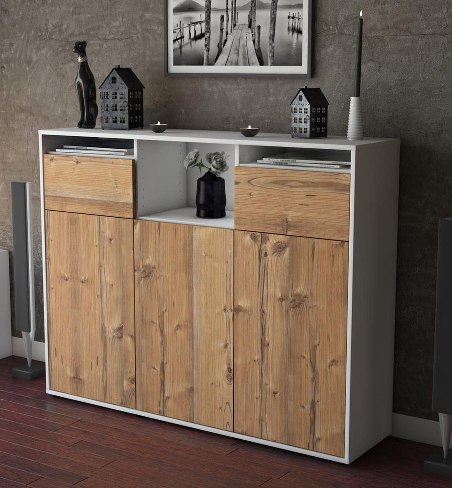 Highboard Melena, Pinie Studio (136x108x35cm) - Dekati GmbH