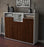 Highboard Melina, Walnuss Studio (136x108x35cm) - Dekati GmbH