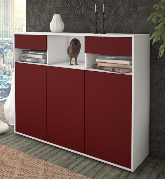 Highboard Mena, Bordeaux Studio (136x108x35cm) - Dekati GmbH