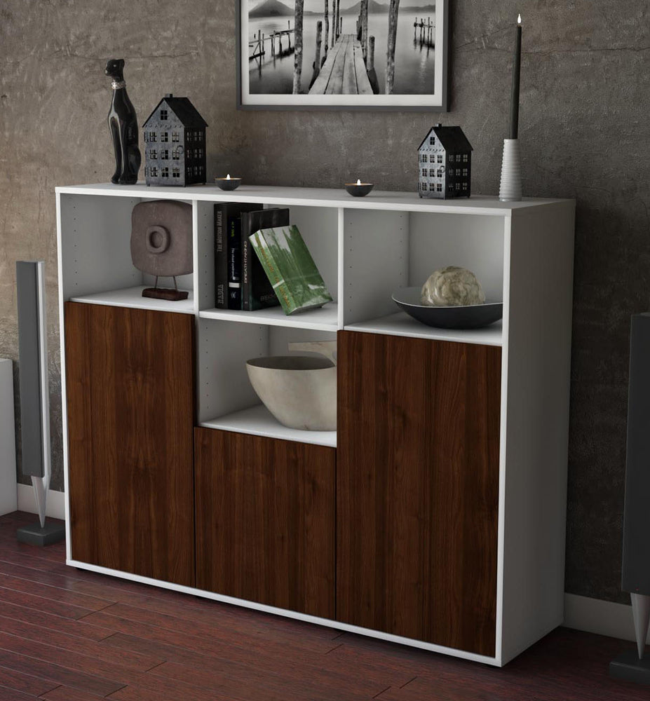 Highboard Mia, Walnuss Studio (136x108x35cm) - Dekati GmbH