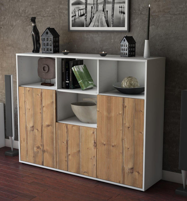 Highboard Mia, Pinie Studio (136x108x35cm) - Dekati GmbH