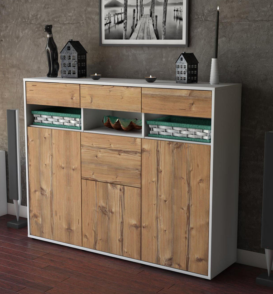 Highboard Michaela, Pinie Studio (136x108x35cm) - Dekati GmbH