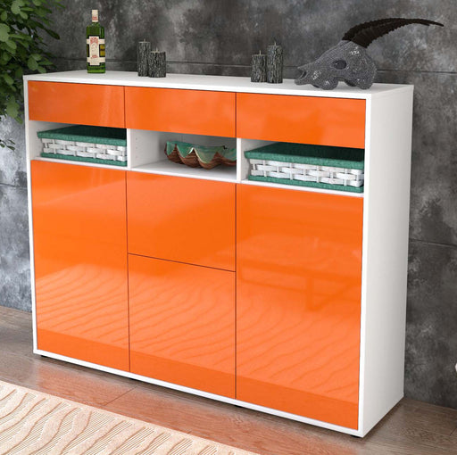 Highboard Michaela, Orange Studio (136x108x35cm) - Dekati GmbH