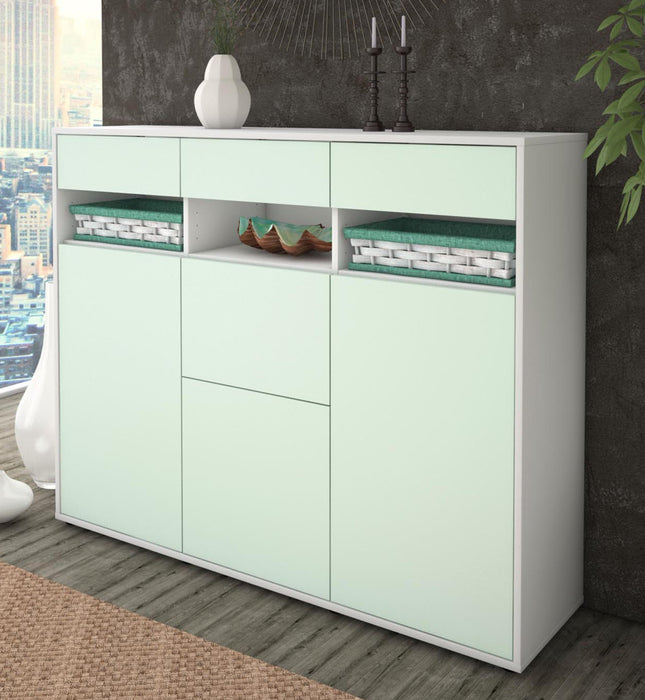 Highboard Michaela, Mint Studio (136x108x35cm) - Dekati GmbH