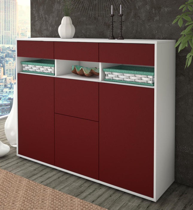 Highboard Michaela, Bordeaux Studio (136x108x35cm) - Dekati GmbH