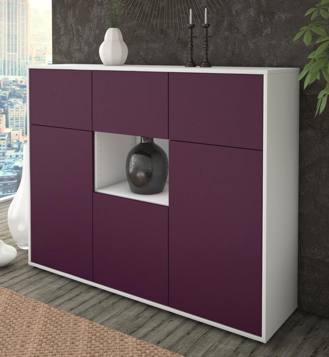 Highboard Milena, Lila Studio (136x108x35cm) - Dekati GmbH