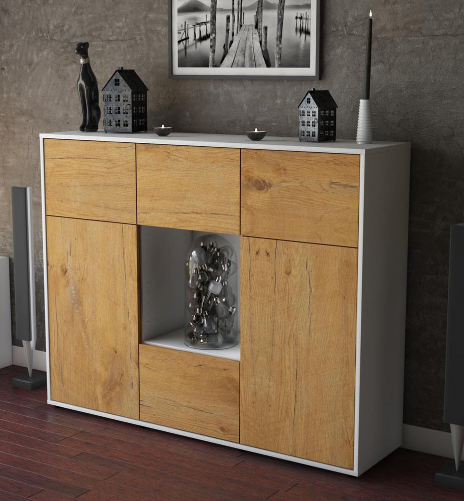 Highboard Milou, Eiche Studio (136x108x35cm) - Dekati GmbH