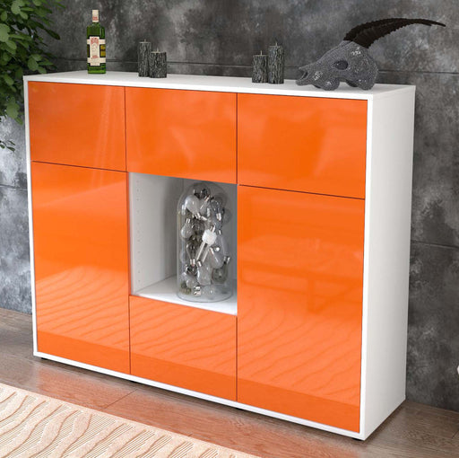 Highboard Milou, Orange Studio (136x108x35cm) - Dekati GmbH