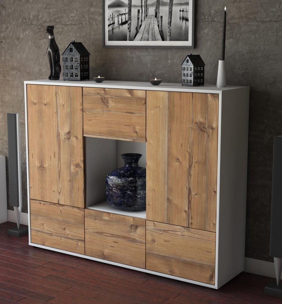 Highboard Mimma, Pinie Studio (136x108x35cm) - Dekati GmbH