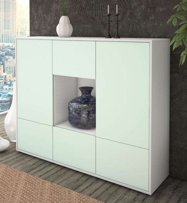 Highboard Mimma, Mint Studio (136x108x35cm) - Dekati GmbH