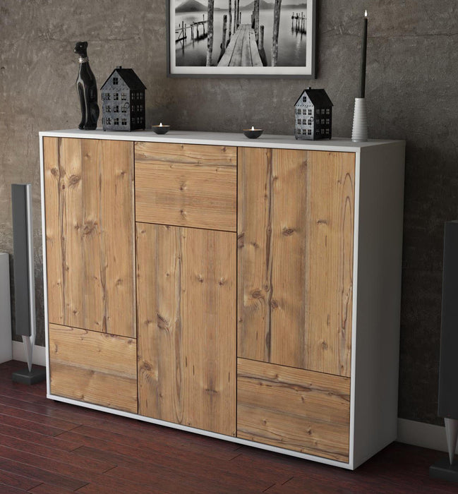 Highboard Mira, Pinie Studio (136x108x35cm) - Dekati GmbH