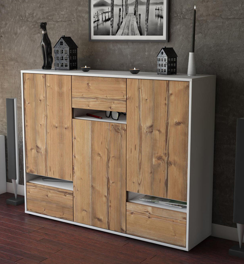 Highboard Mirella, Pinie Studio (136x108x35cm) - Dekati GmbH