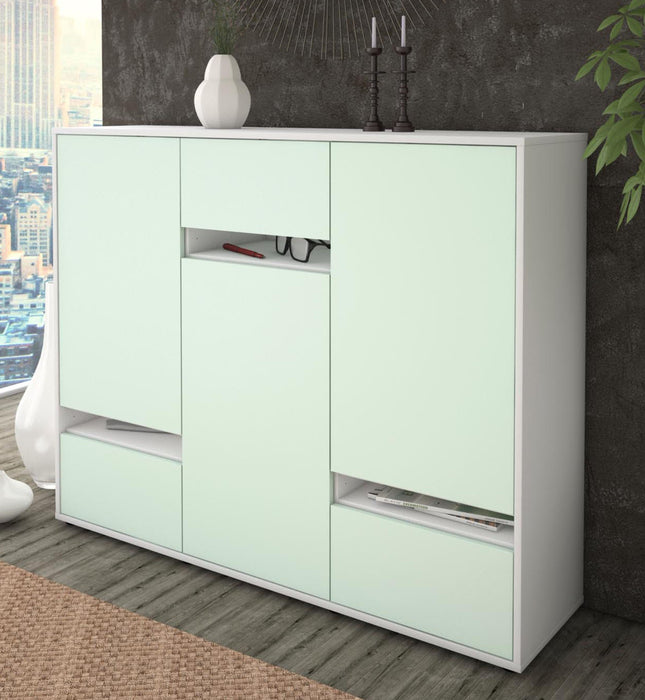 Highboard Mirella, Mint Studio (136x108x35cm) - Dekati GmbH