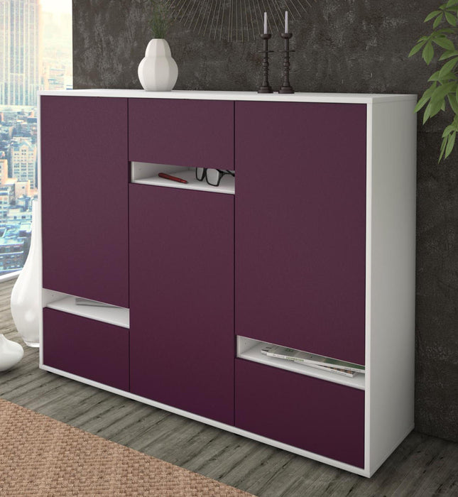 Highboard Mirella, Lila Studio (136x108x35cm) - Dekati GmbH