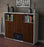 Highboard Momo, Walnuss Studio (136x108x35cm) - Dekati GmbH