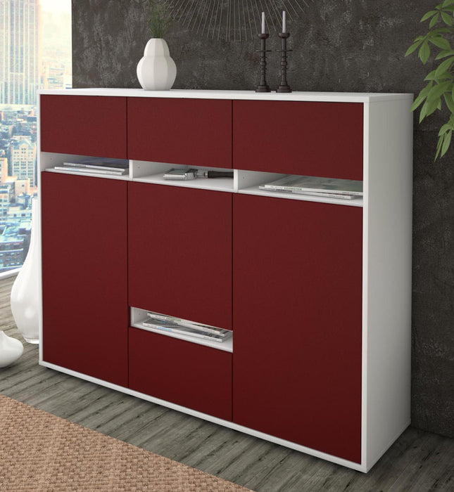 Highboard Monia, Bordeaux Studio (136x108x35cm) - Dekati GmbH