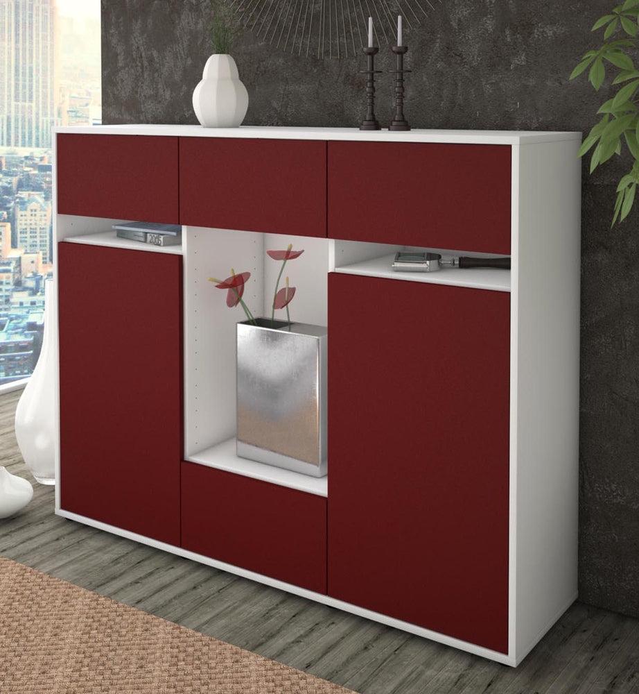 Highboard Nadia, Bordeaux Studio (136x108x35cm) - Dekati GmbH