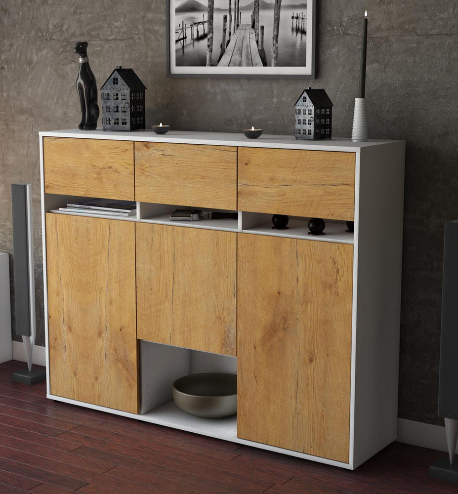 Highboard Natalie, Eiche Studio (136x108x35cm) - Dekati GmbH