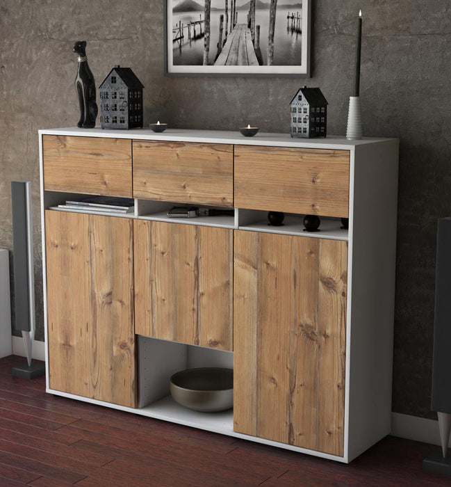 Highboard Natalie, Pinie Studio (136x108x35cm) - Dekati GmbH