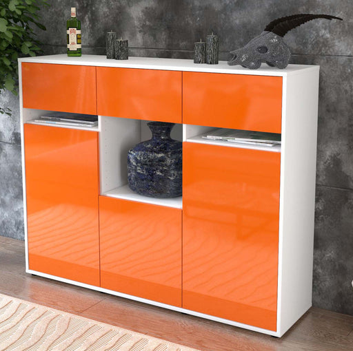 Highboard Nathalie, Orange Studio (136x108x35cm) - Dekati GmbH