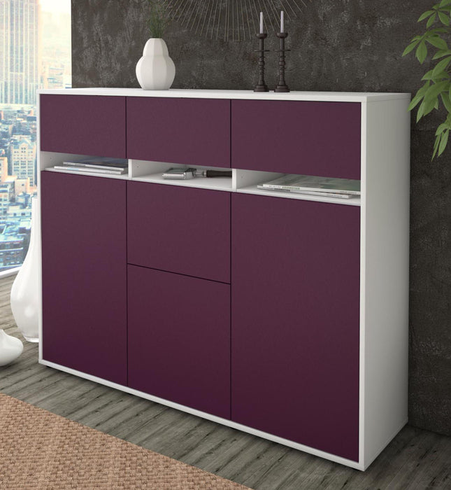 Highboard Neda, Lila Studio (136x108x35cm) - Dekati GmbH