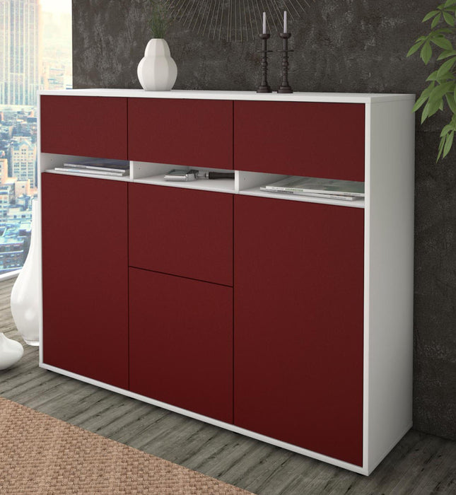 Highboard Neda, Bordeaux Studio (136x108x35cm) - Dekati GmbH