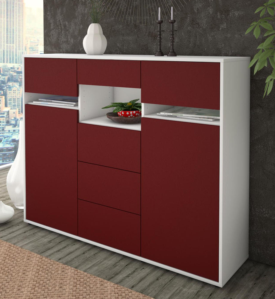 Highboard Nella, Bordeaux Studio (136x108x35cm) - Dekati GmbH