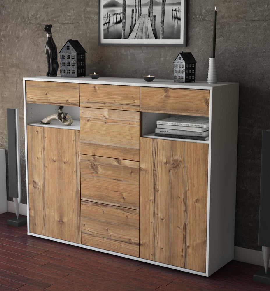 Highboard Nevia, Pinie Studio (136x108x35cm) - Dekati GmbH