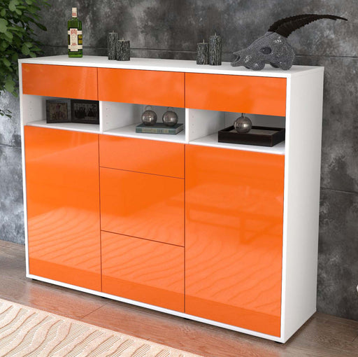 Highboard Ylenia, Orange Studio (136x108x35cm) - Dekati GmbH