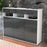 Highboard Ylenia, Grau Studio (136x108x35cm) - Dekati GmbH