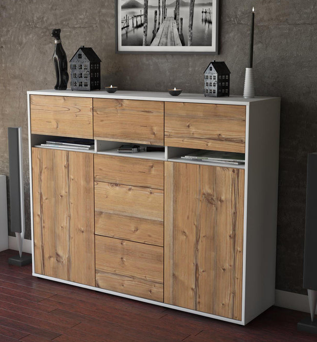 Highboard Nica, Pinie Studio (136x108x35cm) - Dekati GmbH