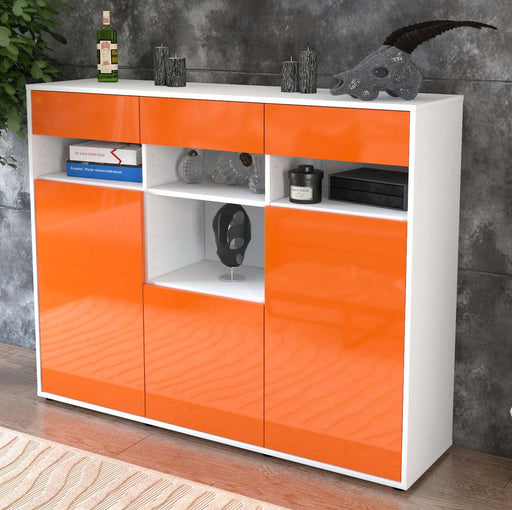 Highboard Nicole, Orange Studio (136x108x35cm) - Dekati GmbH